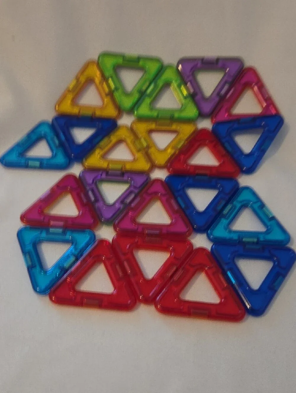 Magnetic Building Tiles Set - 72 Multicolor Creative Shapes for Kids